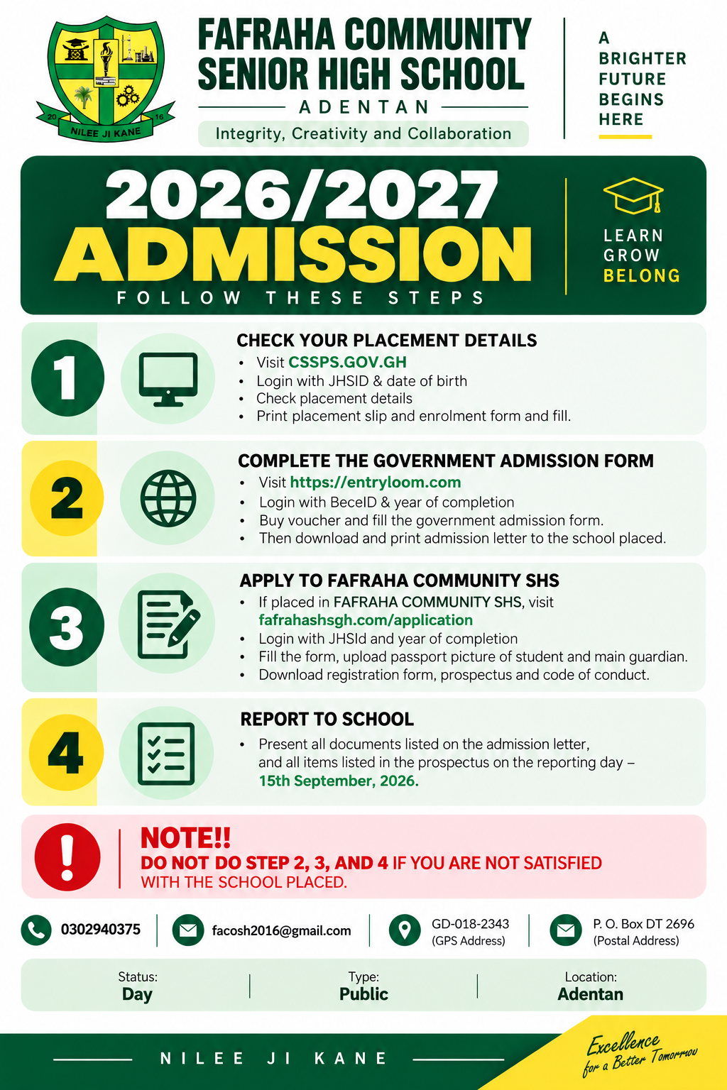 Form 1 Admission
